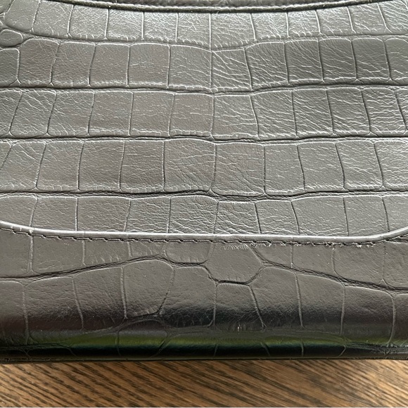 CHANEL Crocodile Embossed Calfskin Gabrielle Coco Hobo Small Bag 💯 Authentic - Picture 12 of 15